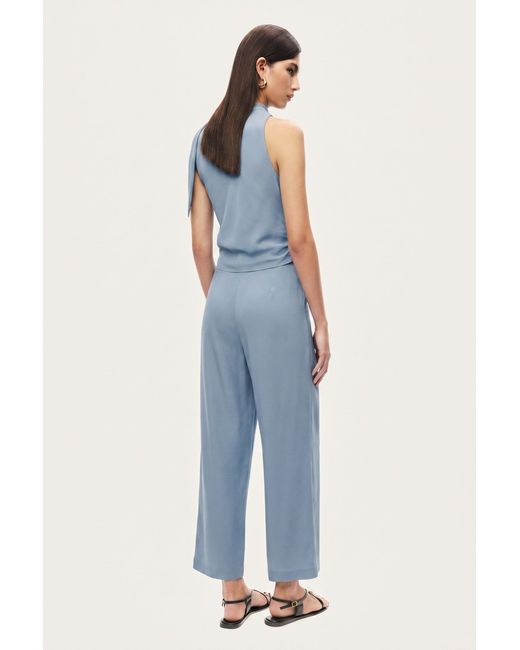 Nocturne Blue Waist Accessory Detail Trousers