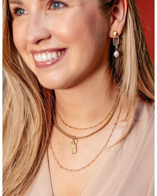 Loni Paul Jewelry Metallic Two Strand Delicate Berry Quartz Necklace