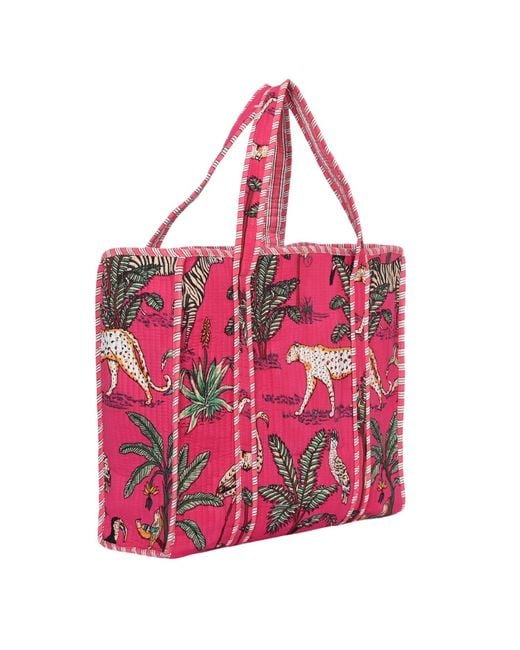Conscious Yoga Collective Pink The Jungle Tote