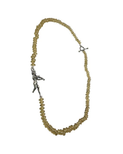 Tg-Jewellery by Tamara Gervasio Metallic Cherub Serenade Necklace – Handcrafted Sterling & Glass Beads