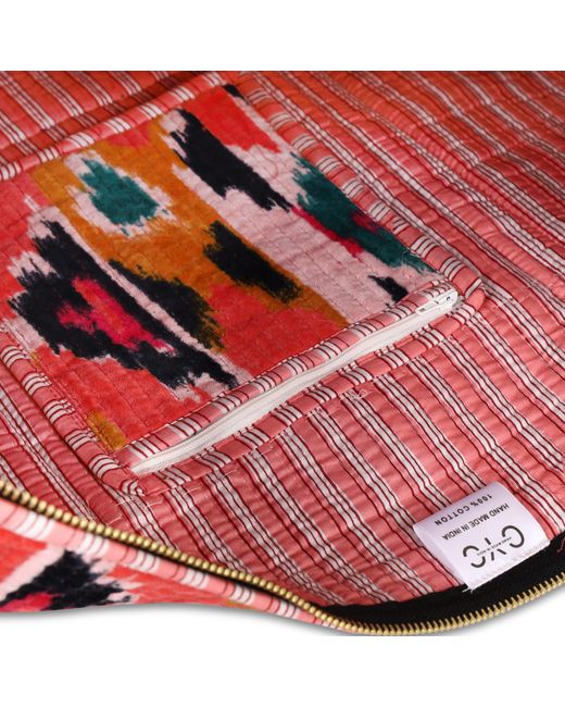 Conscious Yoga Collective Green The Ikat Velvet Weekender