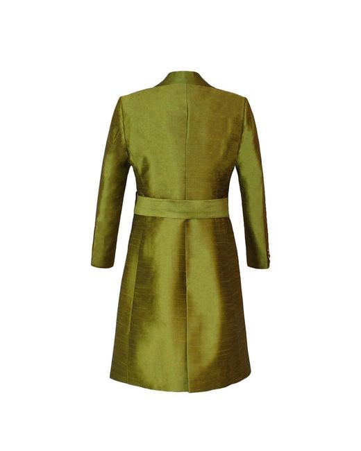 Richa Sharma Green Hued Silk Long Coat