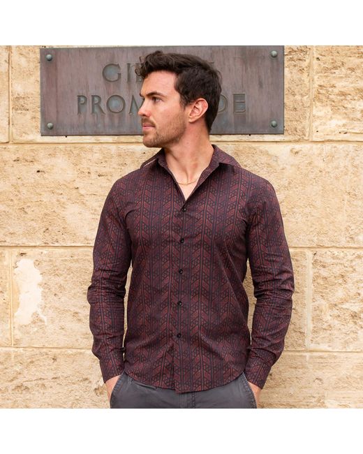 Maurice Saxe Purple Habsburg Shirt for men
