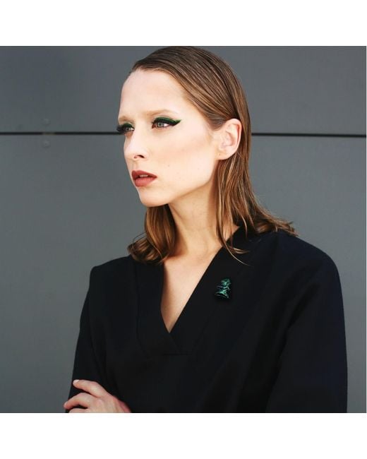 Laura Daili Evergreen Glow Brooch