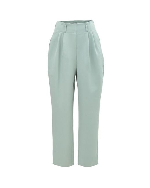Smart and Joy Green Belted Carrot Pants