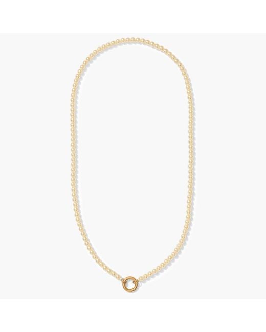 Alexie of Athens Metallic Pearl Charm Chain Strand