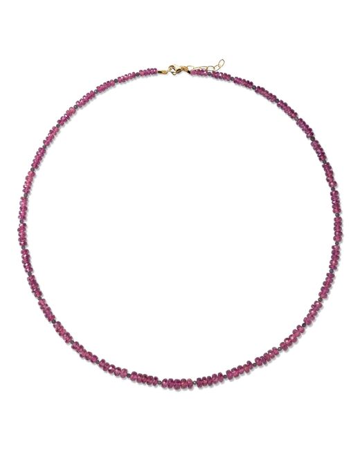 Bombyx House Metallic Birthstone January Garnet Necklace