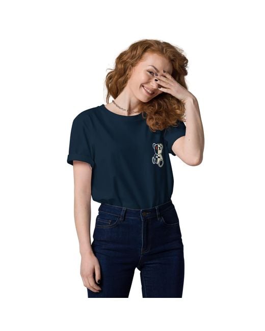 Anchor and Crew Blue Four Busy Doing Nothing Editions Organic Cotton T-Shirt