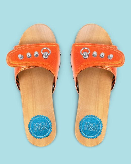 Nique Forde Orange Paprika Hot Lucille Sandals