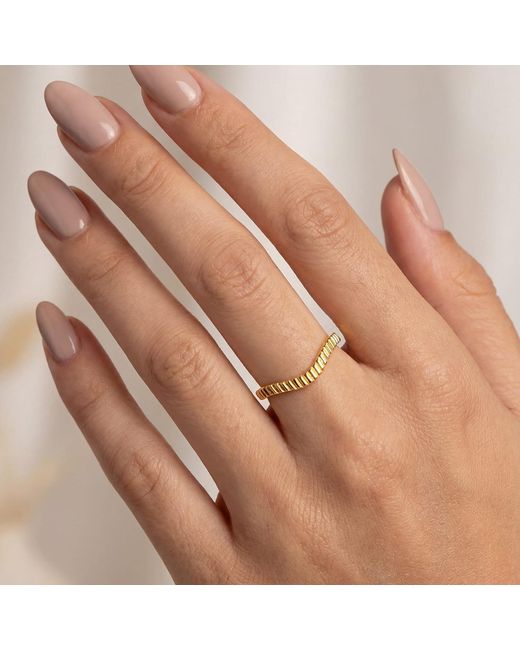 Amadeus Metallic Bloom Stacking Ring