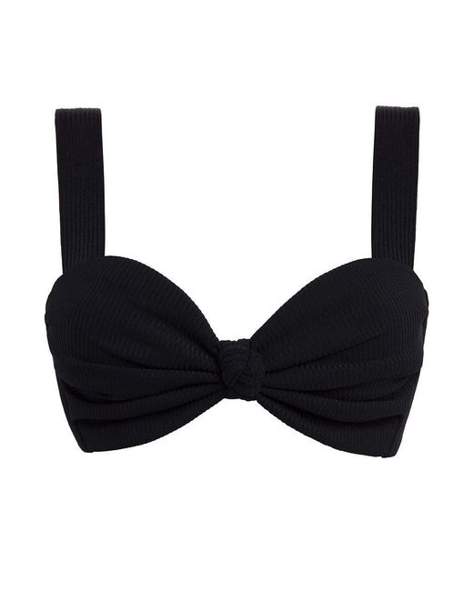 Montce Black Rib Hayden Bikini Top