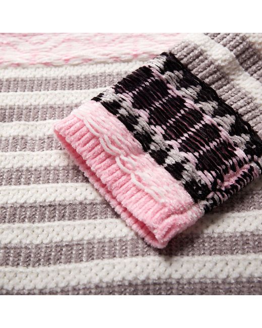 Fully Fashioning Women's Black / White / Pink Fully Fashioning