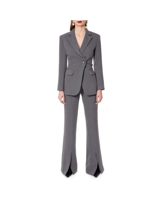 AGGI by HALEWSKI Gray Pants Monica Baltic Flared Pants- Long