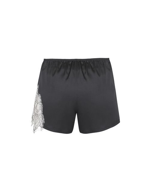Avenue 8 Gray Lace Detailed Mini Shorts