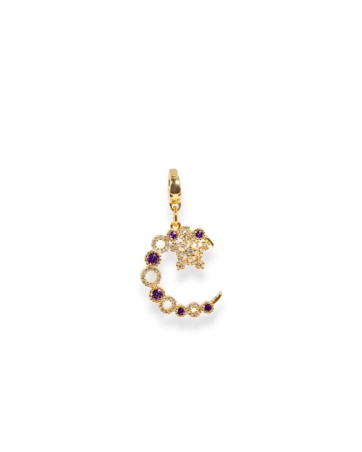 Alexie of Athens Metallic Dreamcatch Clip On Moon Charm