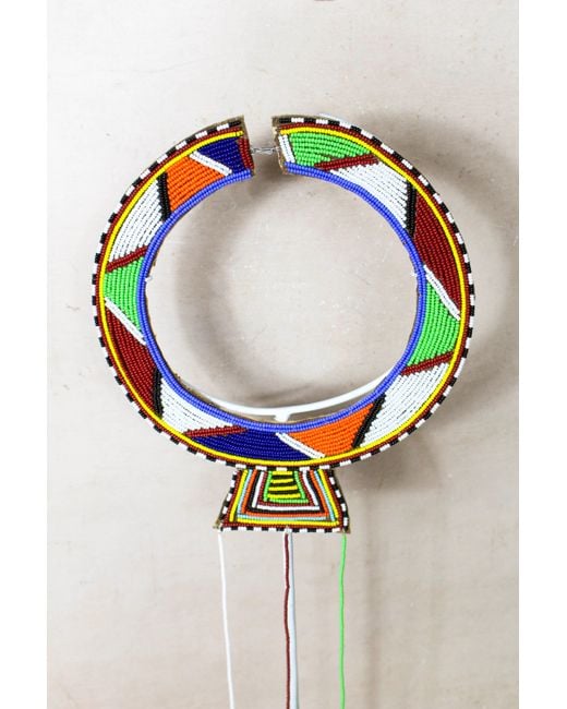Botanical Boys Blue Kenya Maasai Beaded Necklace