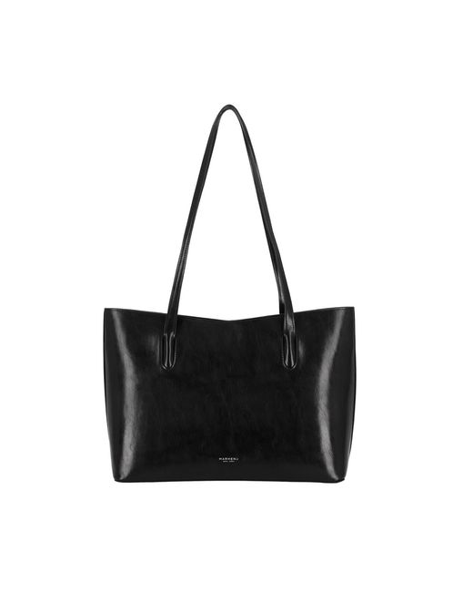 MARHEN.J Black Manhattan V-Cut Shoulder Bag