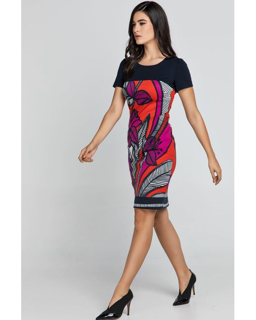 Conquista Blue Floral Dress