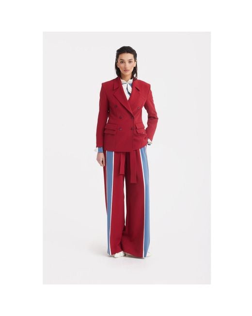 Julia Allert Classic Tailored Double-Breasted Blazer