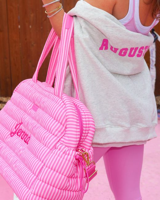 augustnoa White Jenna Palek Crew Neck