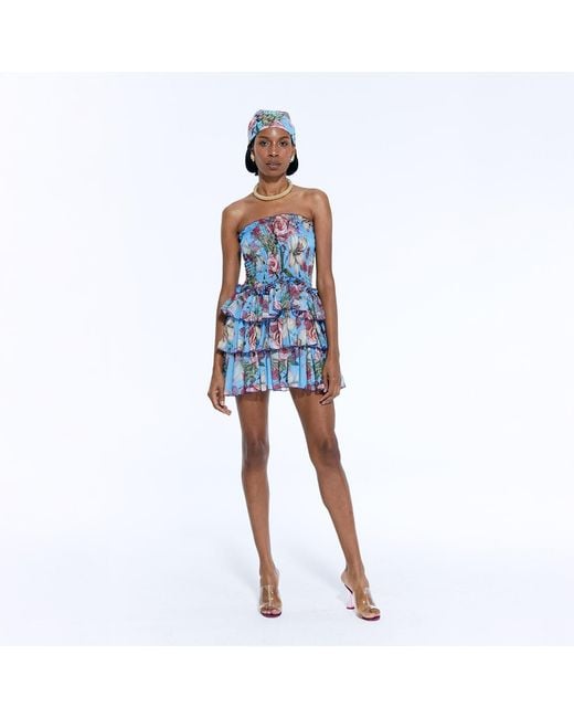 Nur Karaata Blue Vinca Blu Dress