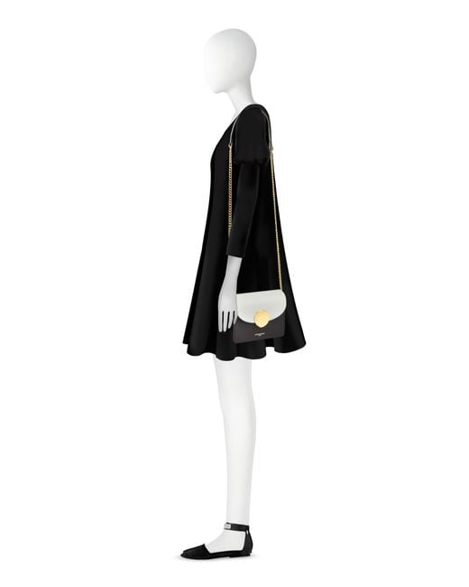 Le Parmentier White New Ondina Mini Color Block Shoulder Bag