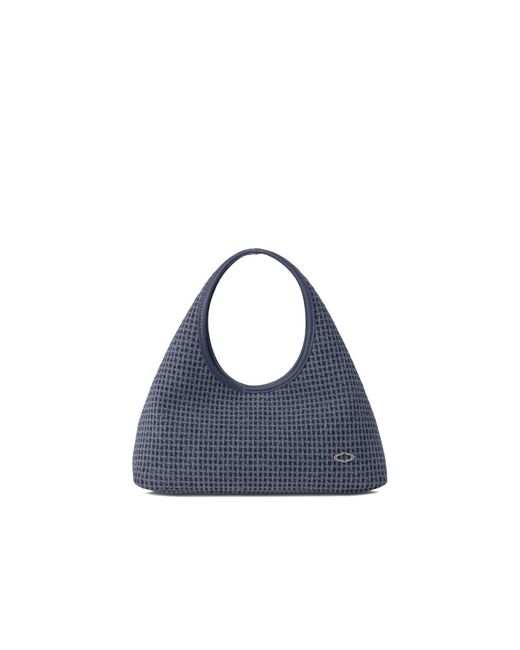 orYANY Blue Waffle Canvas Tote Bag