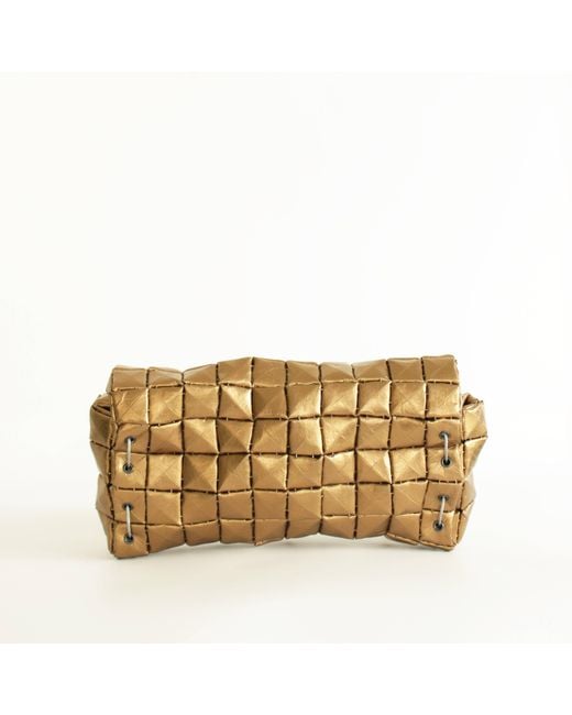 Monade Metallic Pouch Bag Shine Bronze