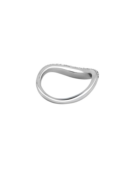 Arte Madrid White Sierra Pavé Contour Nesting Ring
