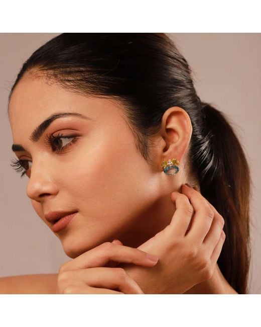 GEM BAZAAR Blue Belle Earrings