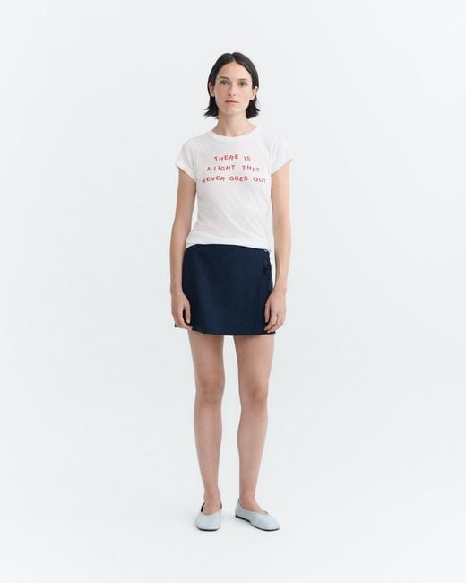 Thinking Mu White Mirna Slim T-Shirt