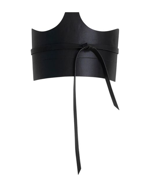 Circular Path Brown Pecan Cut Out Corset Belt