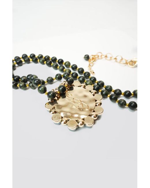 Natalia Petruch Metallic Mystic Rabbit Necklace
