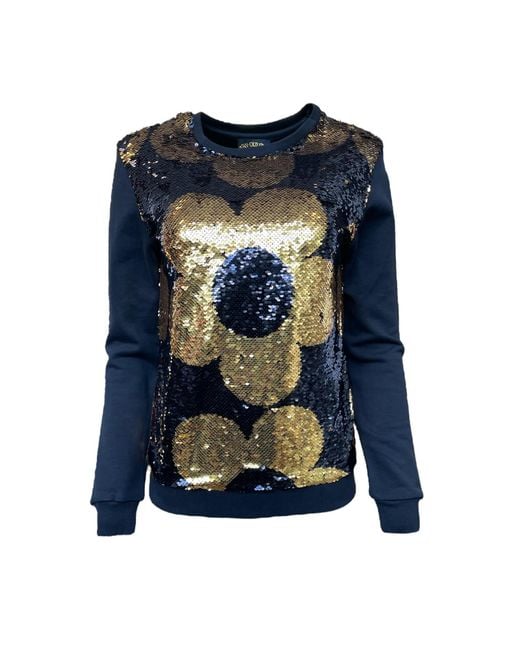 Any Old Iron Multicolor Golden Quantastic Reversible Sequin Sweatshirt