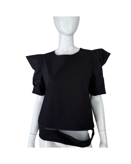 SNIDER Black Deconstructed Top