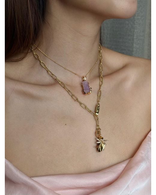 Freqnc Atelier Metallic Baddie Buckle Necklace