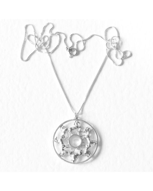 Lee Renee Metallic Horse Medallion Necklace