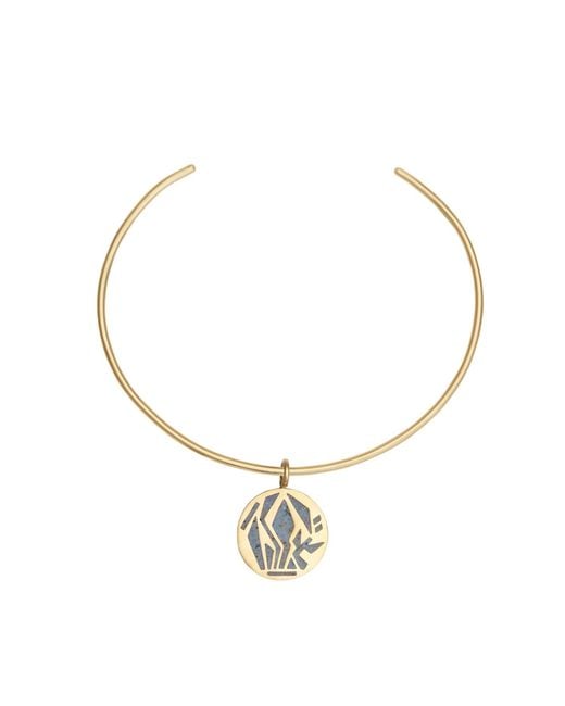 Zeworks Metallic Pri Lapis Lazuli Choker