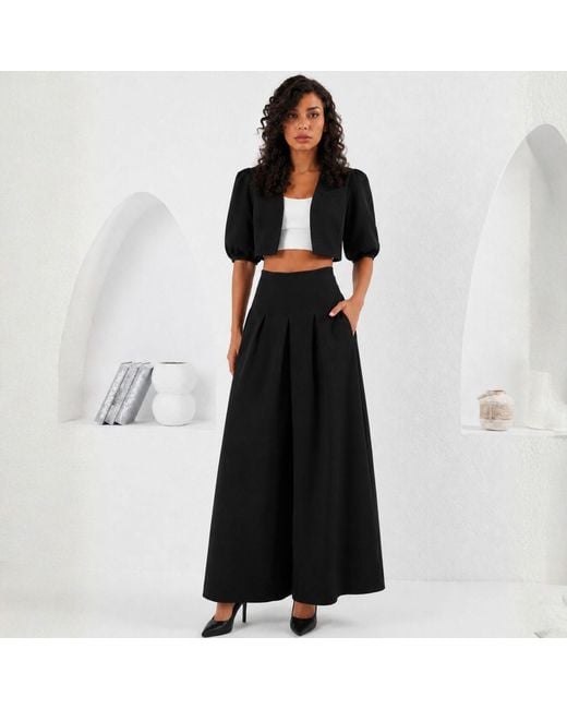 Lumina Eligma Black The Palazzo Jacket