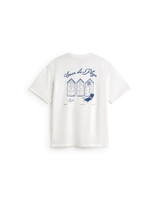Thinking Mu White Aaron Beach House T-Shirt for men