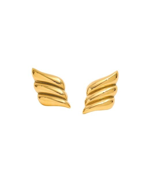 Bermuda Watch Company Yellow Annie Apple Orelia Oversized Ridge Studs