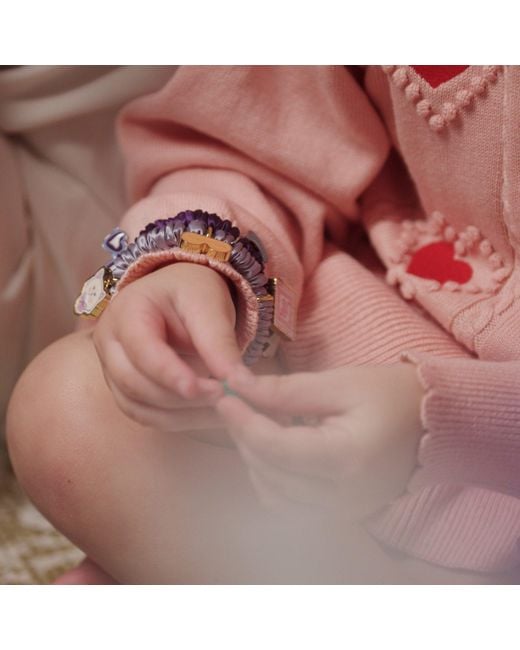 6Fiftytwo® Purple Pure Mulberry Slim Silk Scrunchies