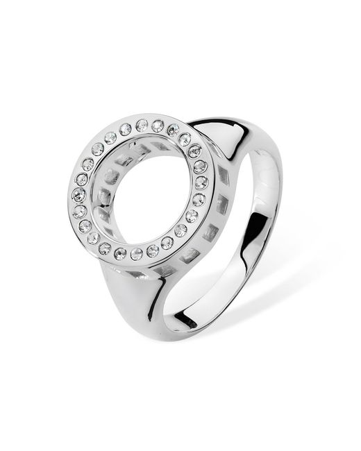 Lucy Quartermaine Metallic Solid Sterling Art Deco Halo Ring