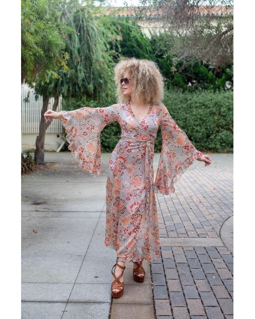 Jennafer Grace Natural Boogie Muse Wrap Dress