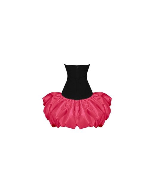 GIGII'S Red La Boheme Mini Dress