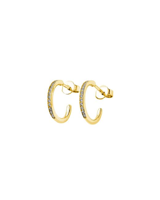 Lucy Quartermaine Metallic Skinny Drip Hoops