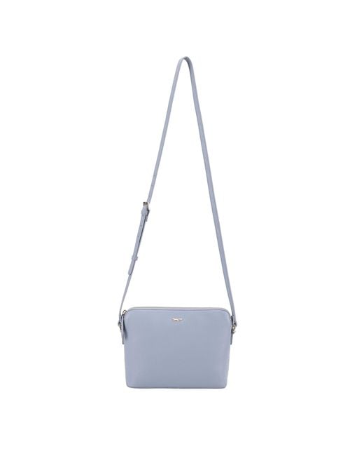Paul Costelloe Blue Lenya Leather Crossbody Bag