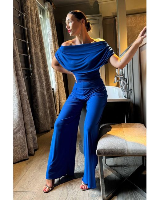 Atom Label Blue Carbon Jumpsuit