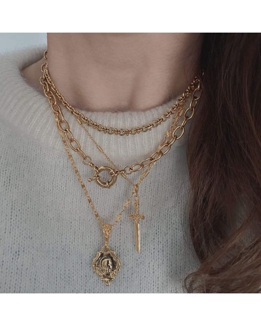 IN CAUDA VENENUM Metallic Parvati Necklace