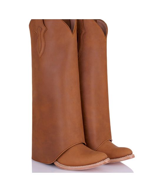 Lorena Saravia Brown Ranch Cowboy Boot